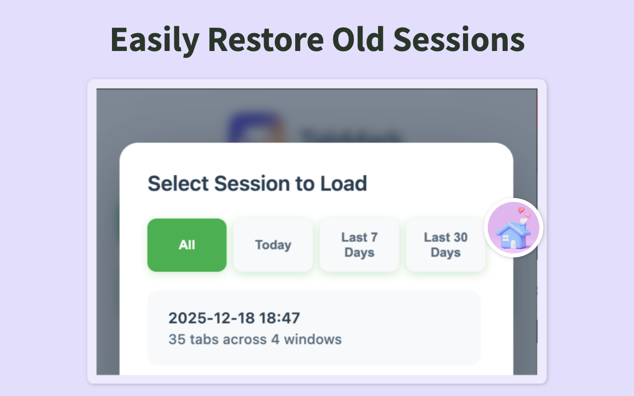 Restore sessions step